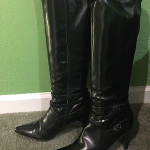 Calvin Klein black dress boots
